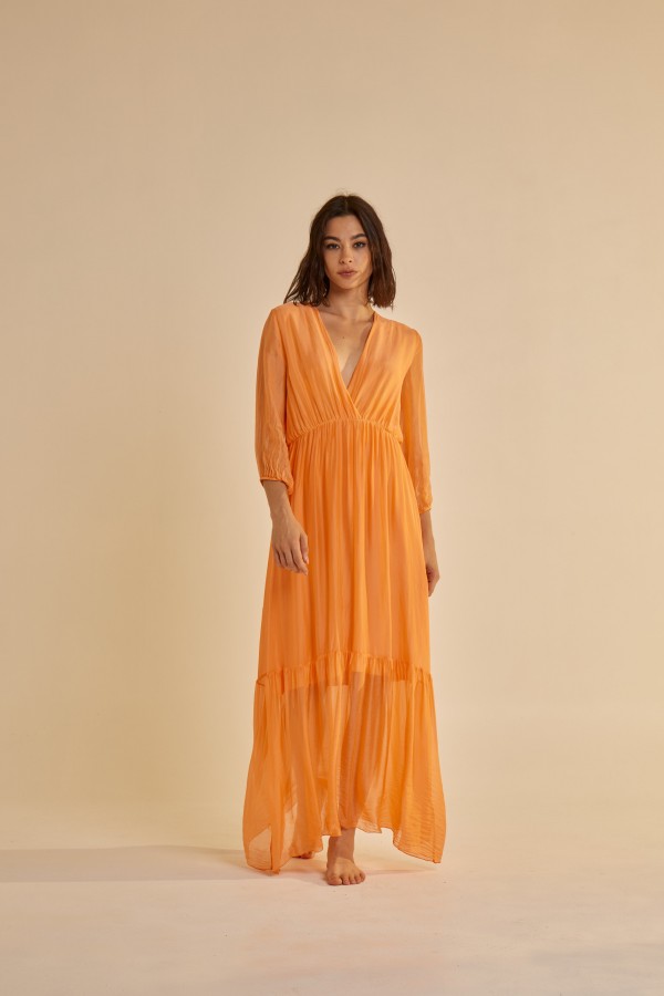 Dress, blend silk